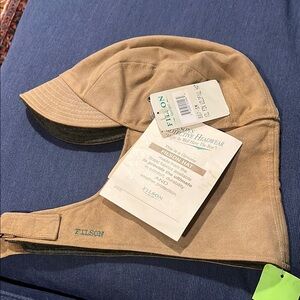 Filson Tan Cap with Ear Flaps